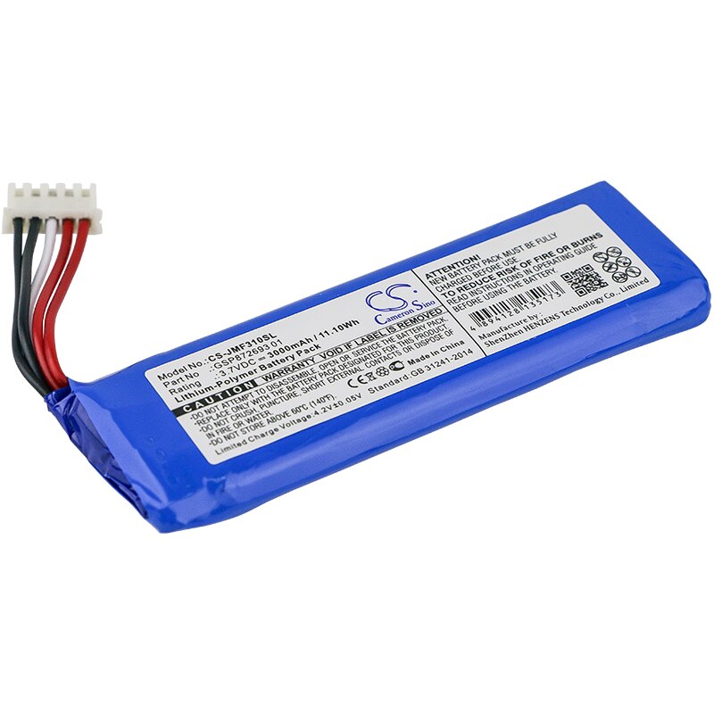 Cameron Sino 3000mAh Batteria per JBL Flip4,GSP872693 01