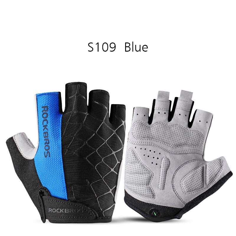 ROCKBROS Pro Bike Cycling Gloves Half Finger GEL Pad Shockproof Mens Women Spring Summer Sports Non-slip Gloves Guantes Ciclismo