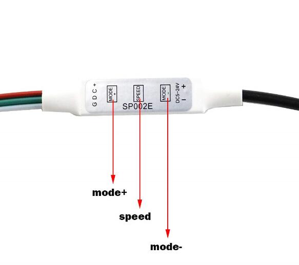 SP105E SP106E SP107E SP108E Bluetooth wifi music remote Controller For WS2801 WS2811 WS2812B SK6812 Magic Lights LED Pixel Strip: sp102e