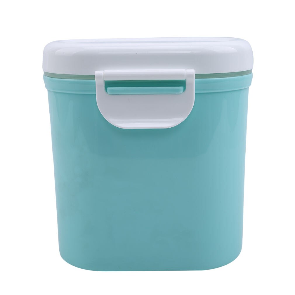 Baby hoge capaciteit melkpoeder opslagdoos dubbele laag baby draagbare babyvoeding container voedingsdoos voor pasgeborenen pp verpakking: Groen groot