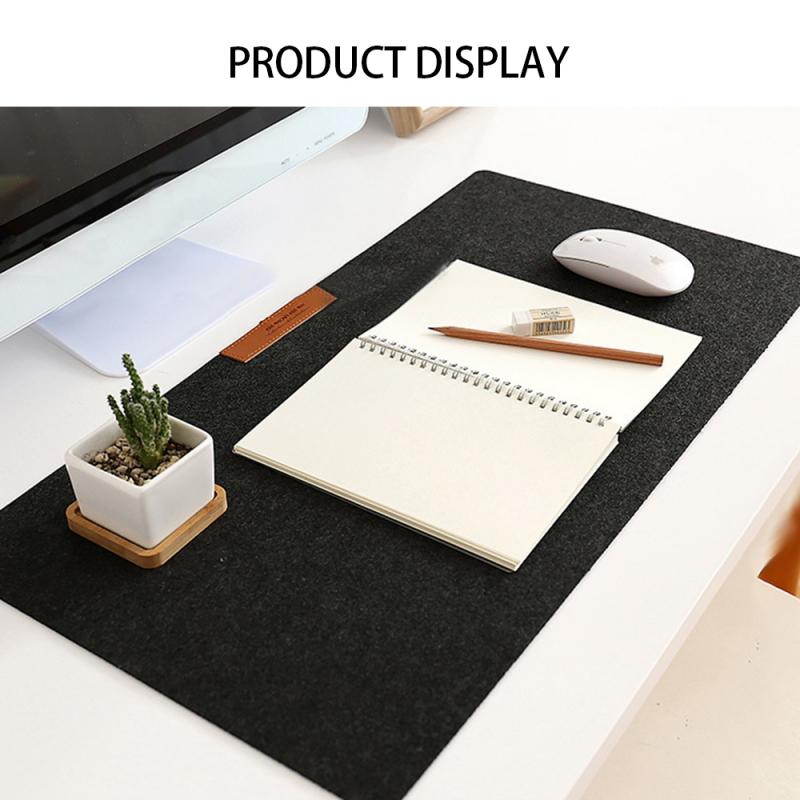 Office Computer Desk Mat Modern Table Keyboard Large Mouse Pad Wool Felt Laptop Cushion Desk Mat Gamer Mousepad Mat 300*600mm