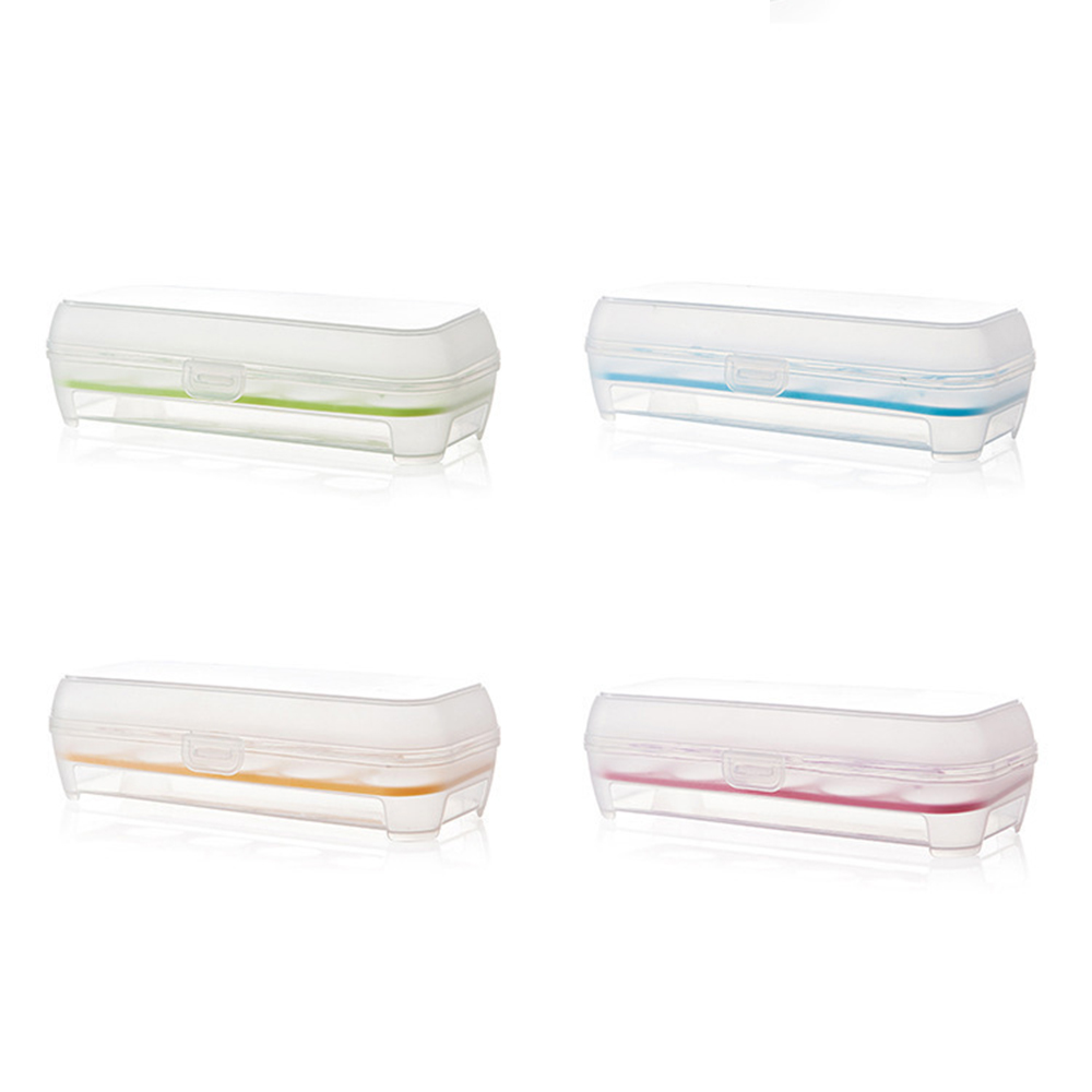 Kitchen Egg Storage Organizer Box 10 Grid Egg Box Food Container Organizer Boxes for Storage One Layer Egg Crisper