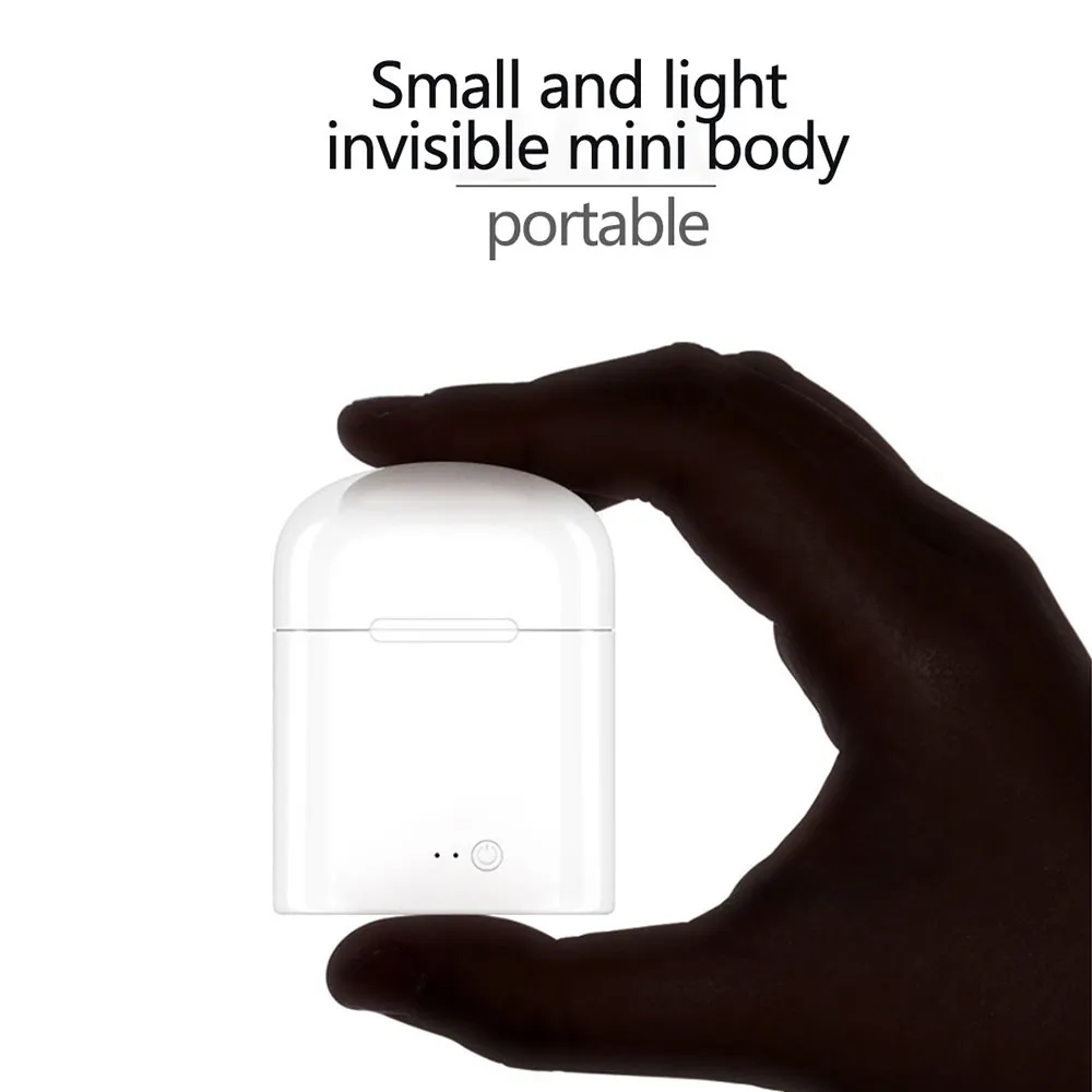Popular I7tws Wireless Binaural Bluetooth Headset in Ear Earplugs I7 Invisible Mini One Piece