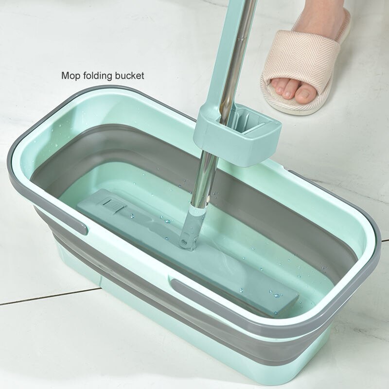 Huishoudelijke Rechthoekige Draagbare Vouwen Mop Emmer Vouwen Opslag Grote Capaciteit Plastic Emmer Wasgoed Wastafel