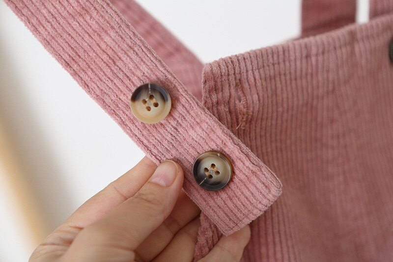 Baby Boy Overalls Effen Kleur Herfst Lente Corduroy Meisjes Jumpsuit Casual Losse Baby Kids Jumpsuit Broek Met Zakken