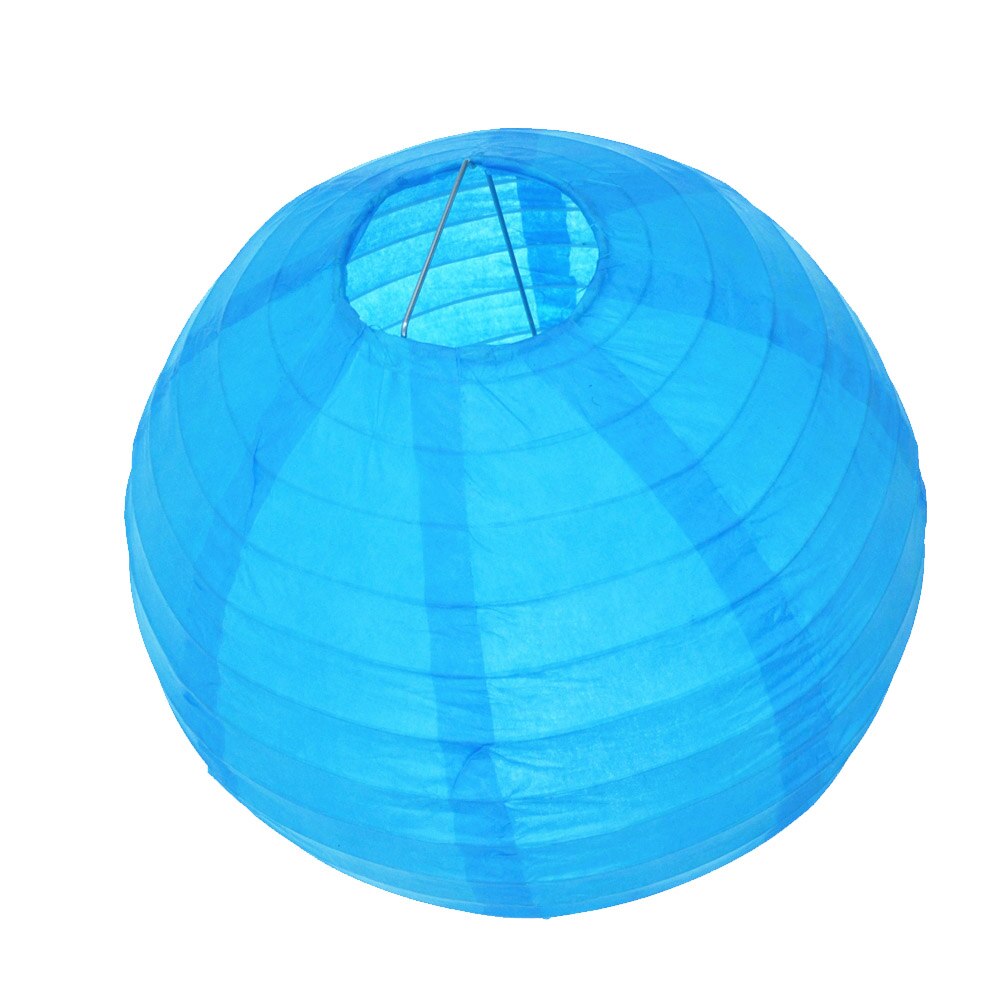 FAROL DE PAPEL lampion de 8 ''(20cm), farolillos chinos redondos de papel, FAROL DE BODA, decoraciones para de cumpleaños, faroles de cielo volador para niños: Azul