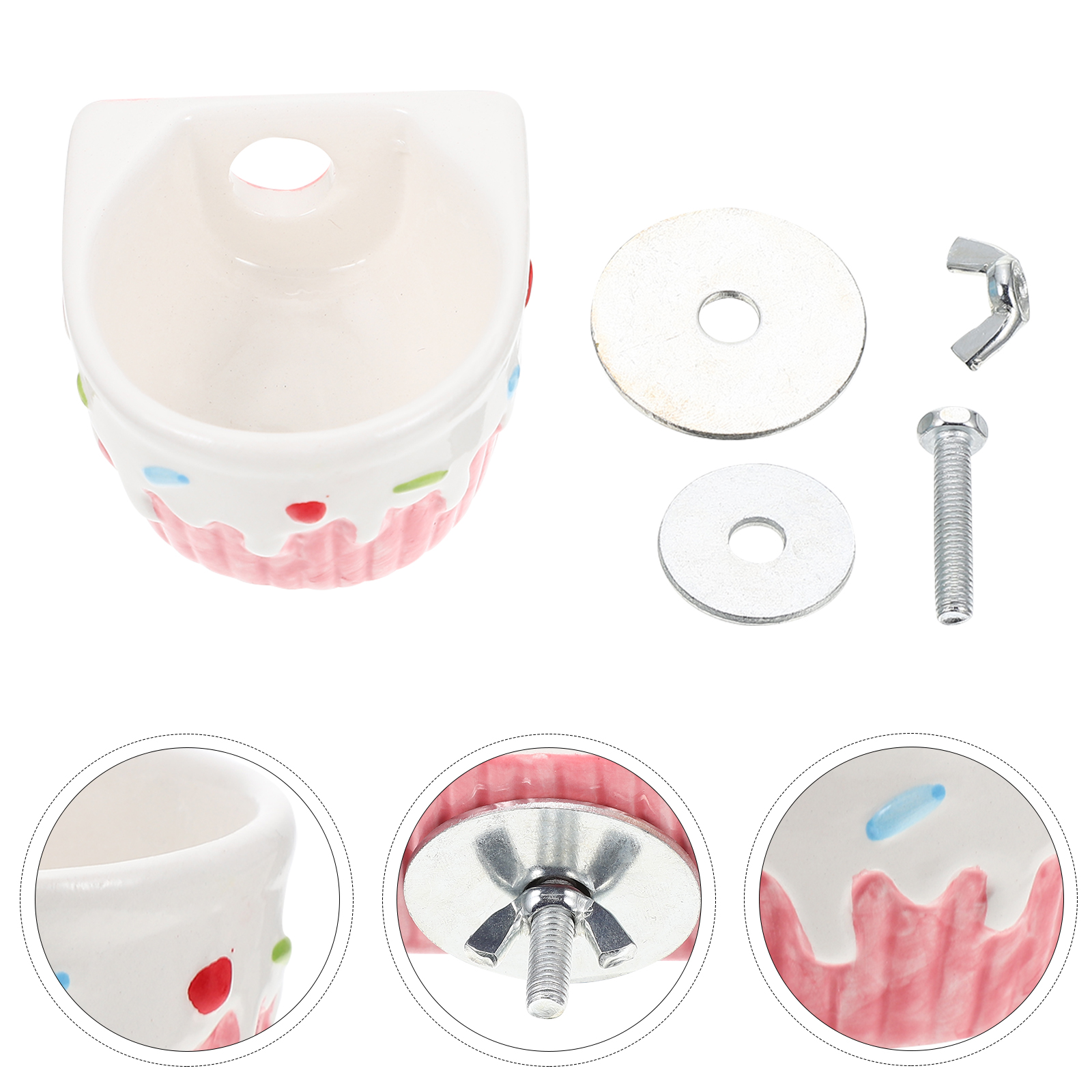 Hamster Voedsel Kom Keramische Hamster Feeder Hamster Voerbak Opknoping Huisdier Feeder Voor Hamster Eekhoorn Thuis