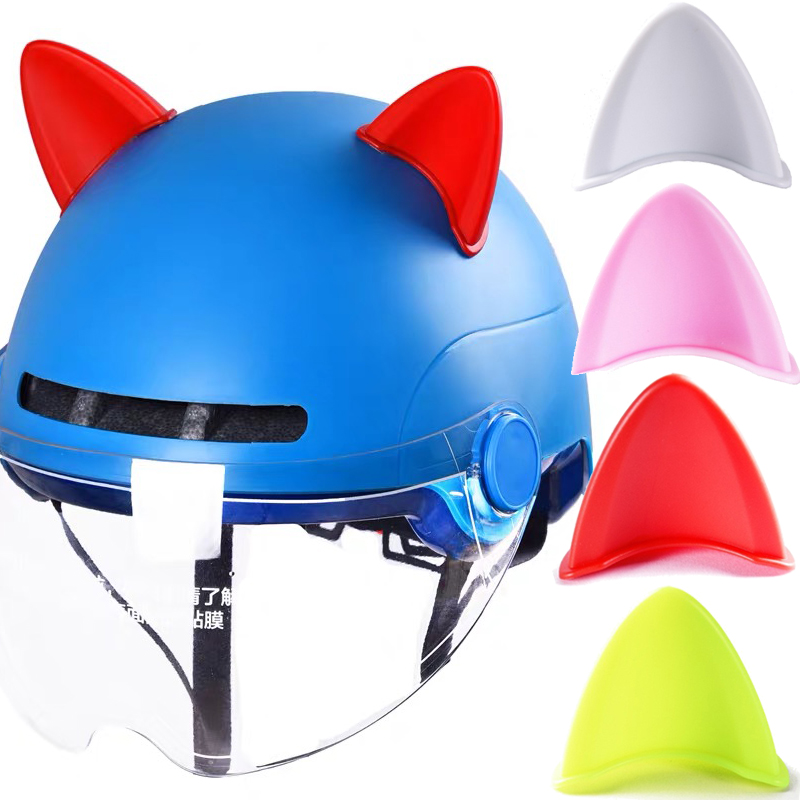 Motorrad Helm Aufkleber Katze Ohren Aufkleber Niedlichen Helm Dekoration Cosplay Styling Aufkleber Helm Ausrüstungen Headwear