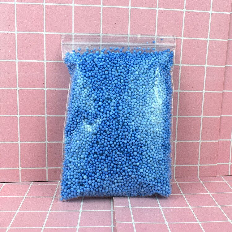 One Pack Snow Slime Balls Accessories Foam Additives Slimes Beads All For Slime Foam Filler Charms Clay DIY Craft Supplies: Blue