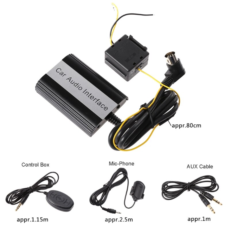 OOTDTY Handsfree Car Bluetooth Kits MP3 AUX Adapter Interface For Volvo HU-series C70 S40/60/80 V40 V70 XC70