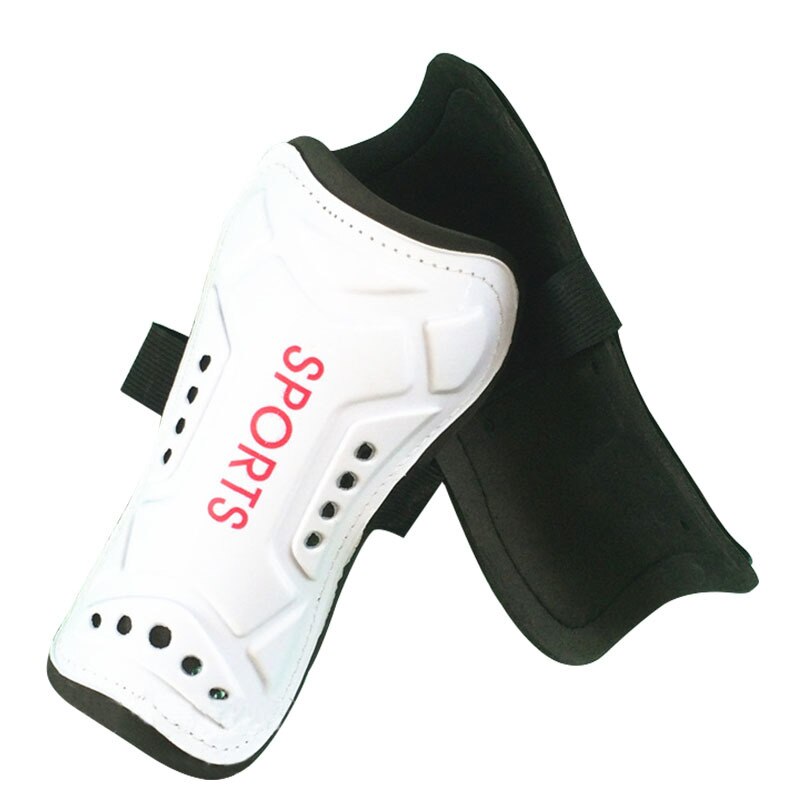 K8356 faixa ajustável ao ar livre proteção para as pernas polainas esportes segurança futebol caneleiras protetores leggings placa almofadas de proteção: White