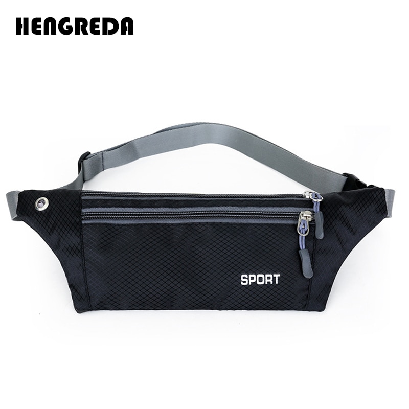 fanny Pack miserabel Tasche Frauen Männer Schlanke Taille Tasche für Reise Wasserdicht mit Kopfhörer See: Schwarz fanny Pack