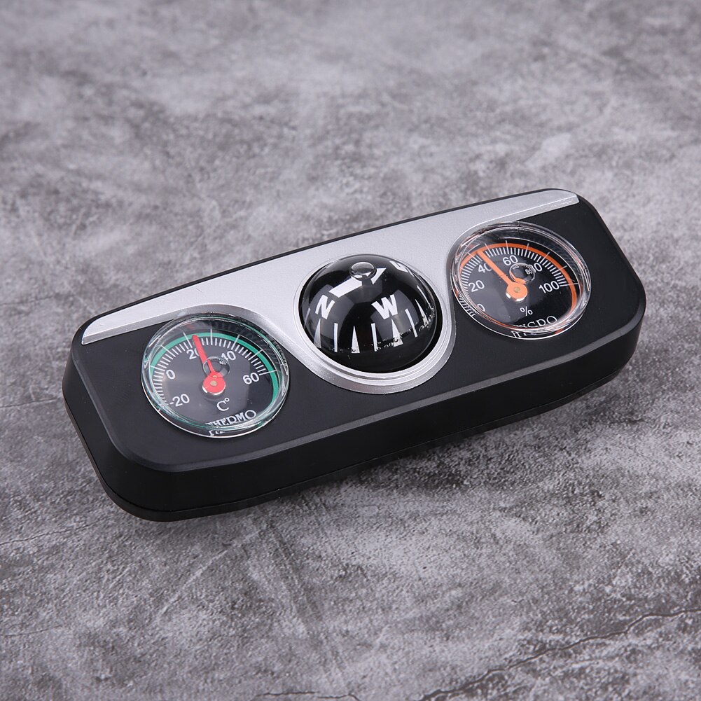 3 in 1 gids bal multifunctioneel kompas auto boot vrachtwagen dashboard kompas auto dashboard montage navigatie zwart thermometer hygrometer