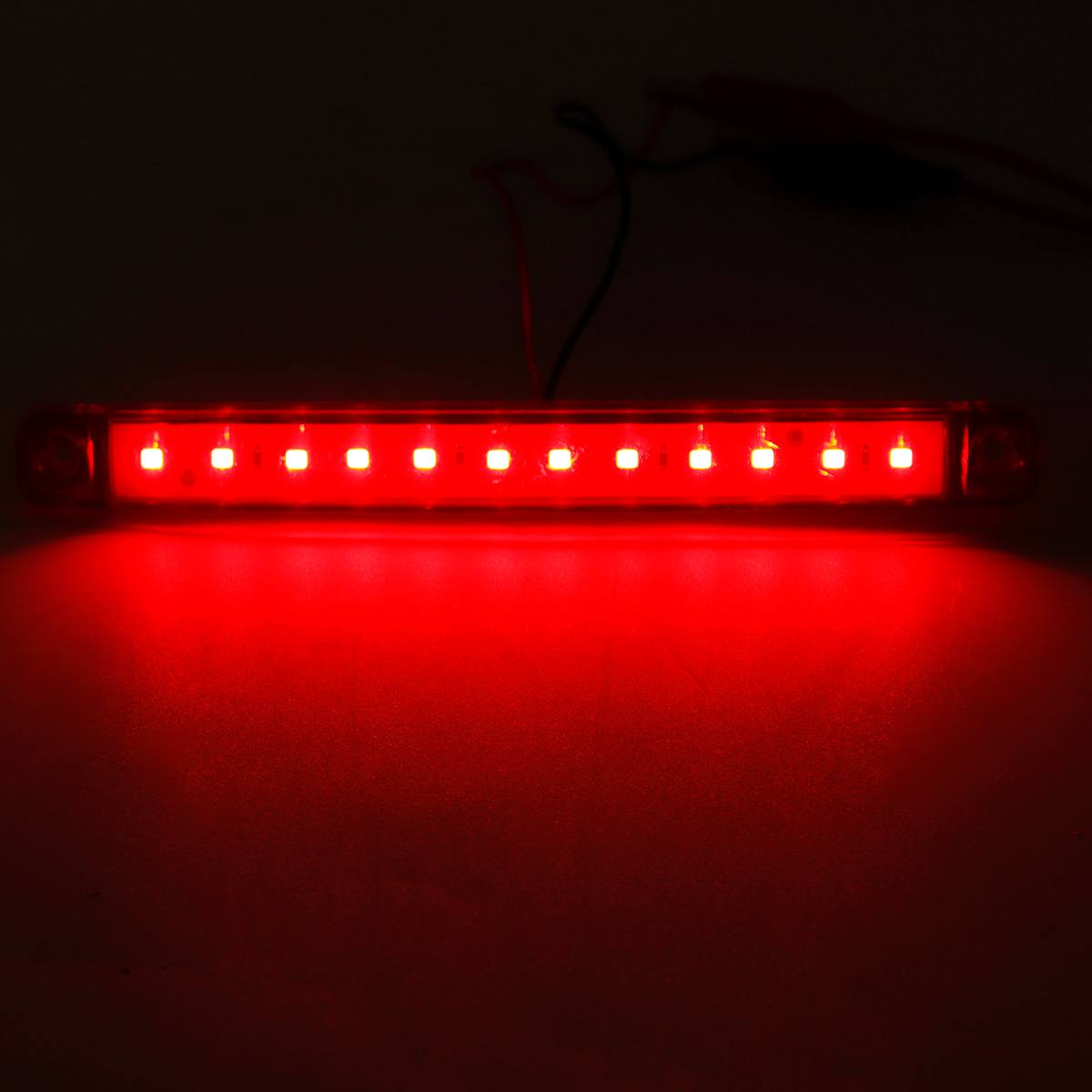 20PCS 12V 24V 12 LED Bus Truck Trailer Truck Lights Side Marker Light Waterproof LED Light Tail indicator Parking light