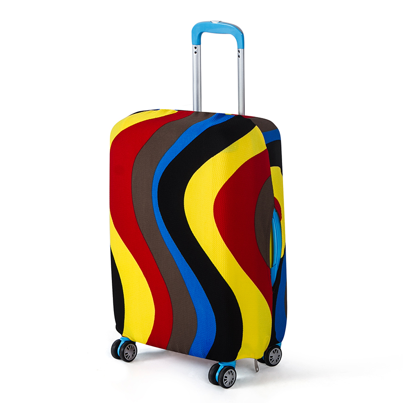 Capa de bagagem de viagem capa protetora mala caso trolley viagem bagagem poeira capa para 18 a 28 polegada moda elástica: A / XL