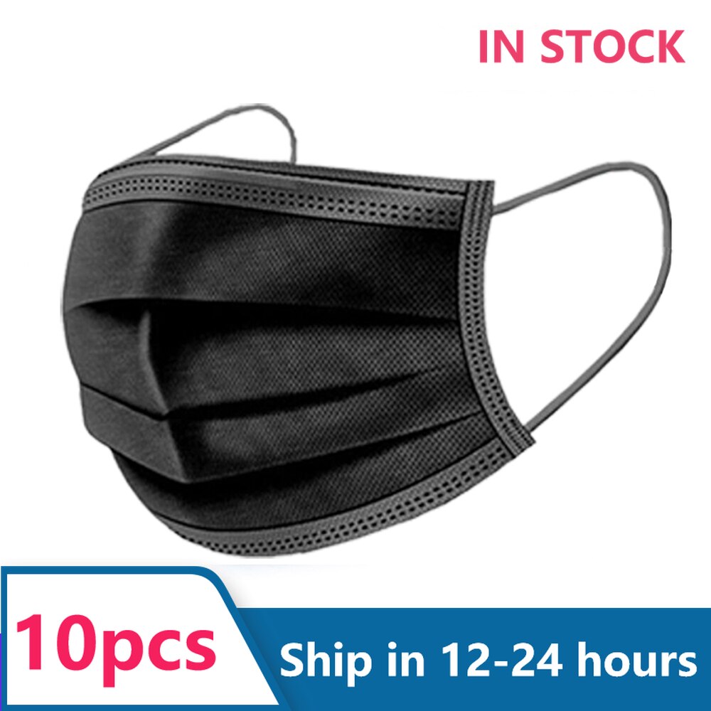 Portable Mask Case Dustproof Face Mask Storage Box Dust-Proof Disposable Cloth Mask Organizer Holder Mask Storage Case In Stock: Black10pcs