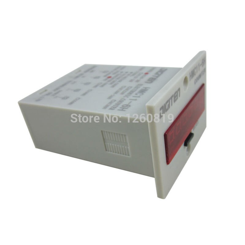 DIGITEN 100V-240VAC 6-Digit 0-999999 LED Display Digital UP Counter+NPN Proximity Switch Sensor