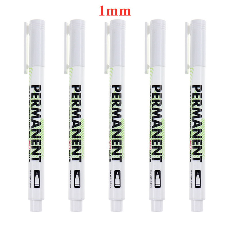 1/3/5 Stück weiße Markierungsstifte, 1,0 mm, 2,0 mm, schnell trocknend, dauerhaft, ölig, wasserfest, Farbe, Reifenmarkierungen, Graffiti-Stifte: Lila