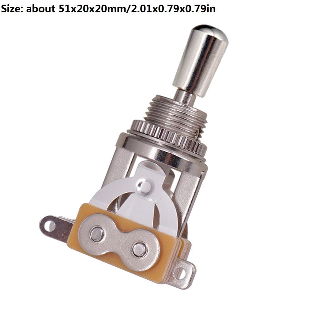 3 Way Electric Guitar Selector Guitar Part Pickup Portable Brass Switch Lightweight Toggle Music Elements for LP EPI: gray