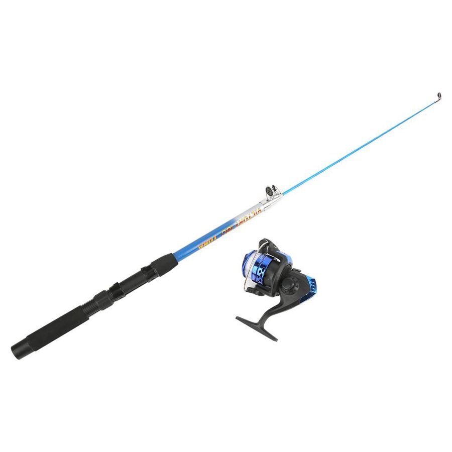1.8m Telescopic Fishing Rod Set Ultralight Rod Spinning Reel with Lure Hook Fishing Pole DL200 Spining Reel Fishing Accessories