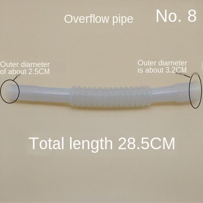 Washing Machine Origional Product in Drainage Pipe Overflow Tube Bottom in Connection Tube Inlet Tube Accessories: Pink