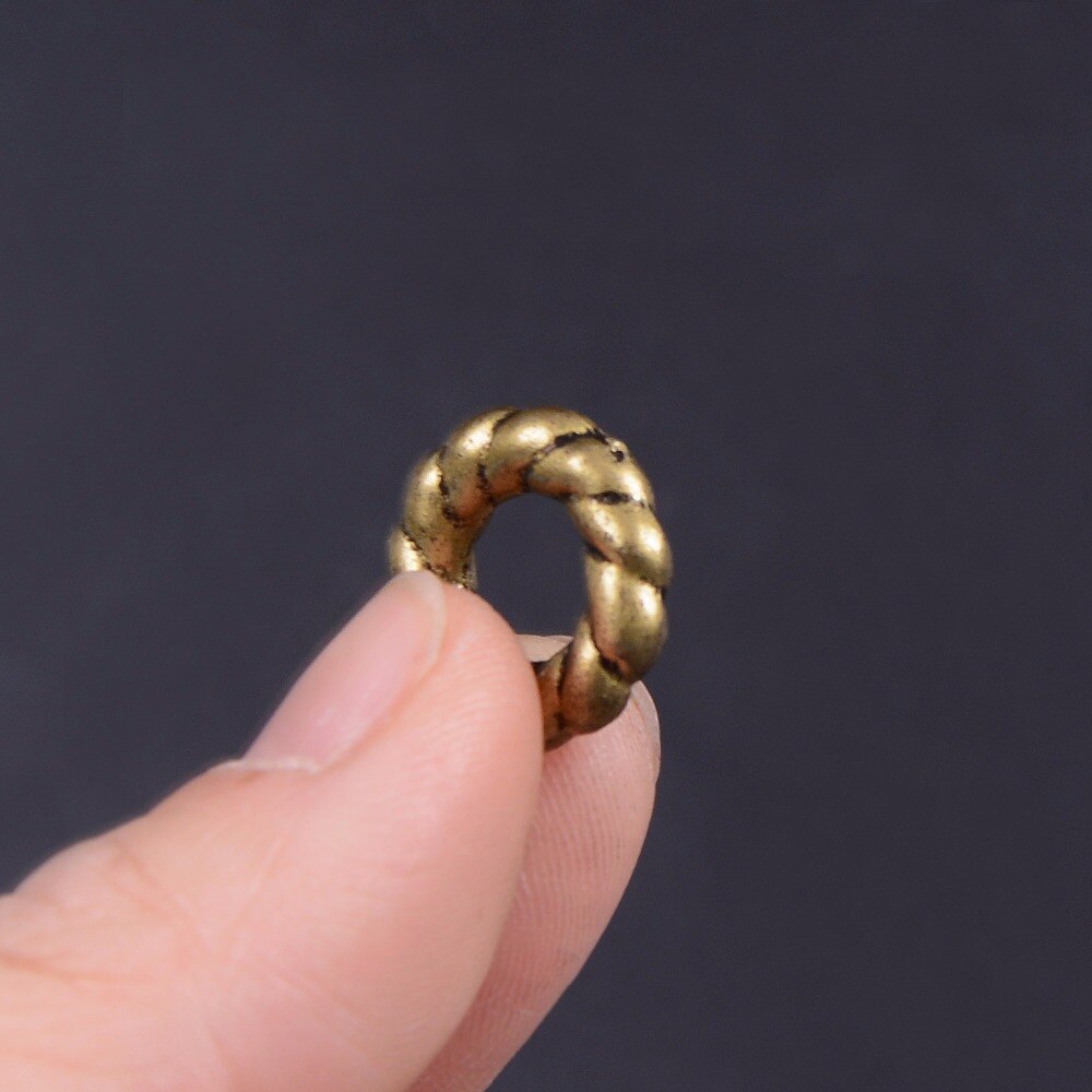 10Pcs/Lot hair braids dread dreadlock Beads approx 8mm Hole Tibet Golden Beads Dread Cufff