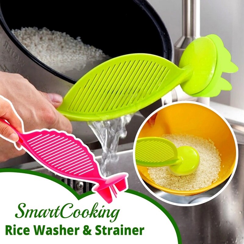 Risvasker si nudelfars rengøring køkkenværktøj vask ris praktisk køkkenudstyr afløbsanordning