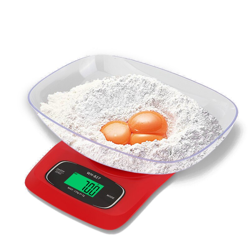 Electronic Kitchen Scale LED Display Screen Household Bake Accurancy Efficient High Range Big Bowl Multipurpose Scale