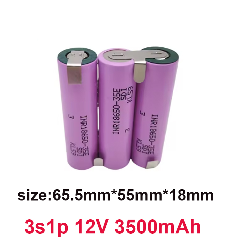 Customized5S2P 5S3P 5S4P 6S2P 8.4V 3.7V 10.8V 16.8V 18V 25.2V 18650 35E Battery Pack 3500mAh for Screwdriver Electric Drill Cell: SKY BLUE