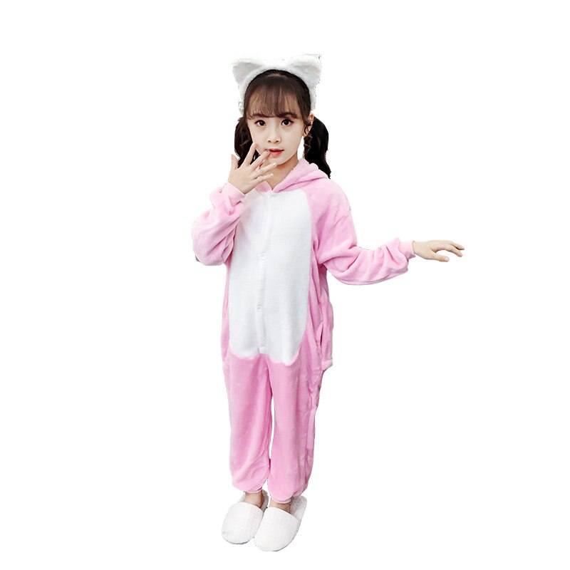 Mono de cerdo de franela para niñas, manta de bebé con capucha de punto cálido para niños, manta de lana cálida, mono de pijama de invierno para bebés: 3
