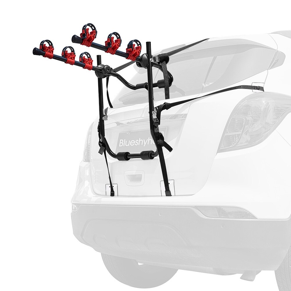 Car Rear Trunk Bicycle Rack Three Bikes Stand SUV Vehicle Trunk Mount MTB Bike Cycling Stand Storage Carrier