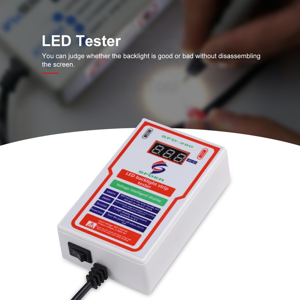0-300V Output LED Tester LED TV Backlight Tester Multi-Function LED Strip Bead Test Tool Detector Repair Tools