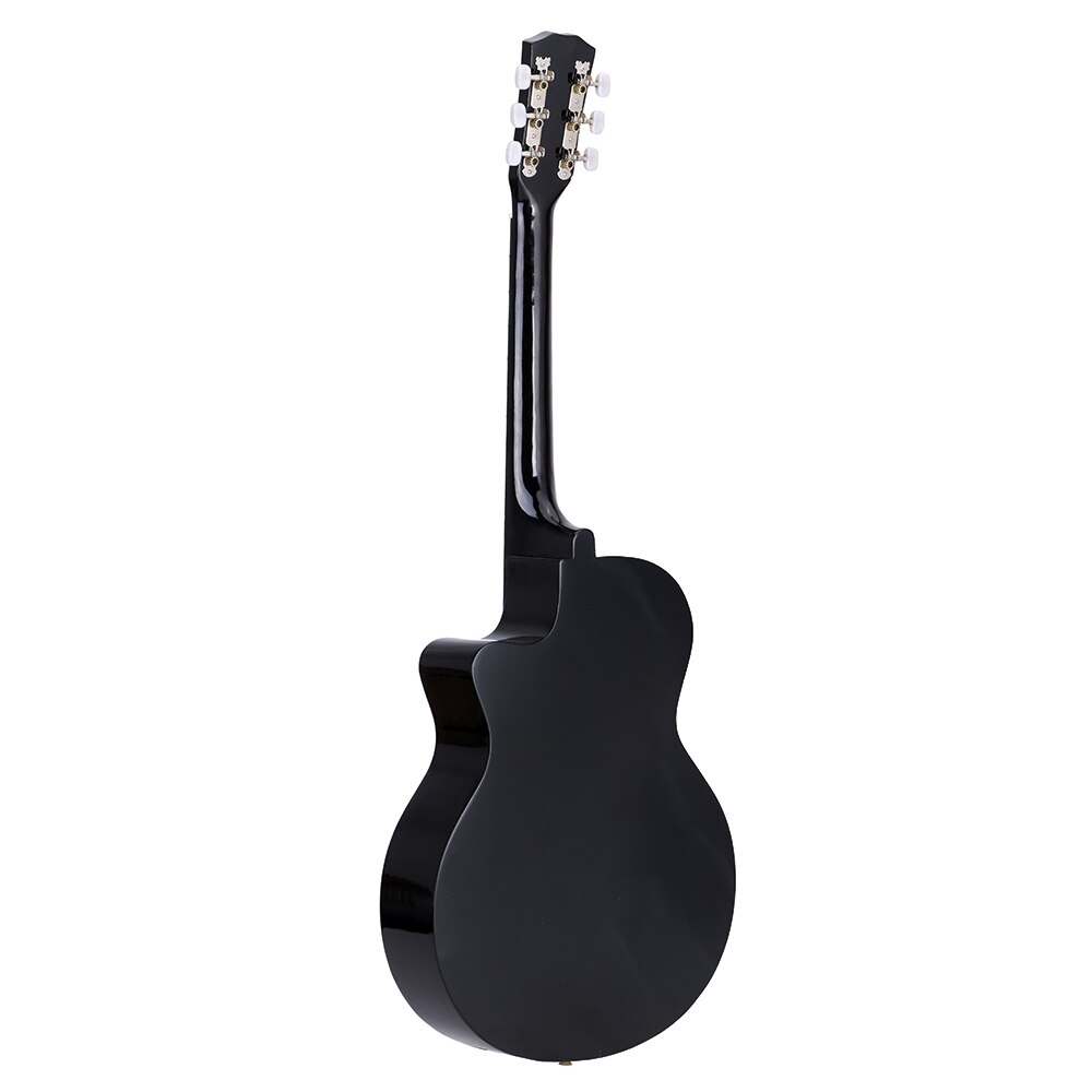 38 "Gitaar Guitarra Akoestische Folk Gitaar Basswood 6-String Gitaar Voor Studenten Zwart