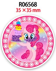 My little pony tecknat mönster plana hartser 30 st/lot tryckta för pyssel dekoration hantverkstillbehör  r0655 r0656 r0657: R06568