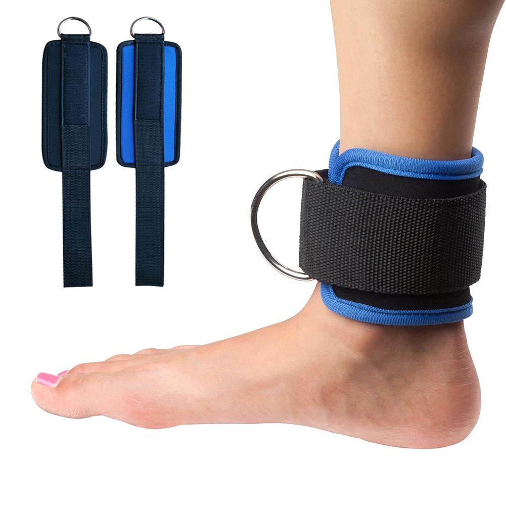 Adjustable D-Ring Ankle Strap Buckle Body Building Resistance Band Gym Multi Thigh Leg Ankle Cuffs Power Weight Lifting Fitnes