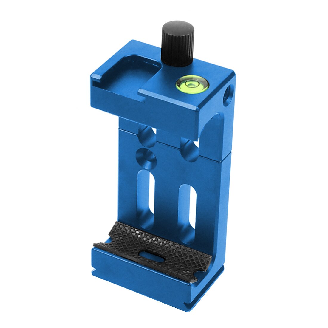 BGNing 360 Degree Panorama Ball Head Tripod Camera Mount Stand Phone Holder Clip XJ-8 Flashlight Microphone With Spirit Level: Blue Clip