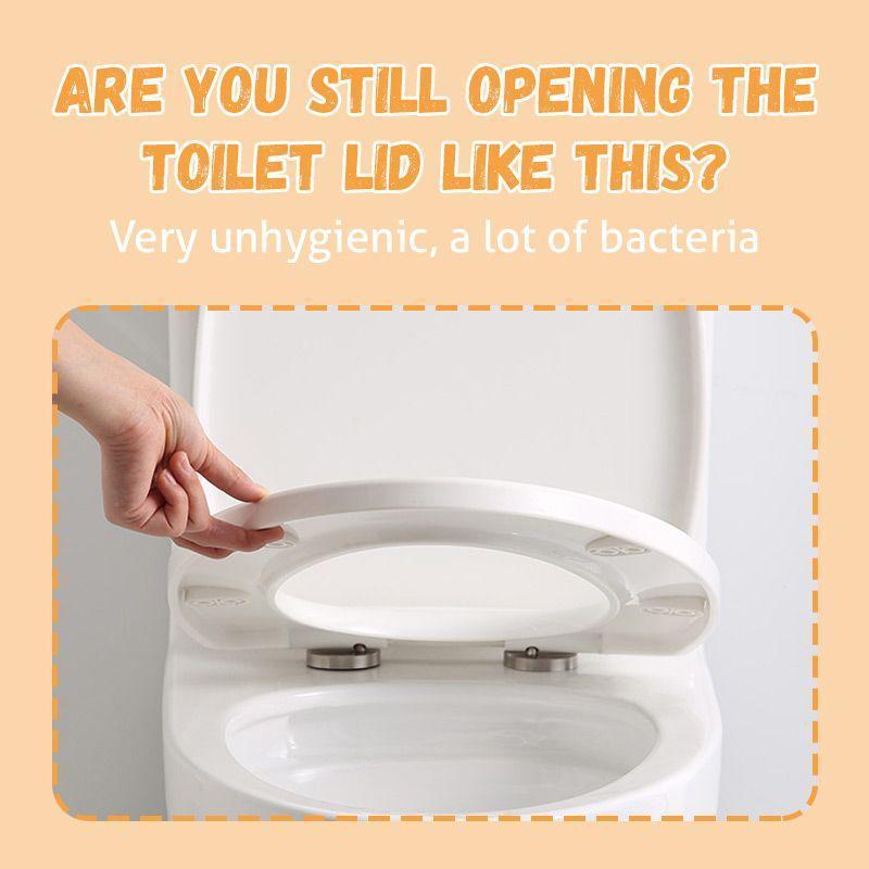 3 Stks/set Ronde Wc Cap Handvat Wc Cover Handvat Zelfklevende Toilet Seat Deksel Houder Anti-Vuile Wc deksel Lifter