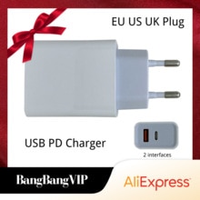 18W USB PD Charger 5V 3A 9V 2A 12V 1.5A US UK EU Plug Type C Charger Phone Adapters & Converters
