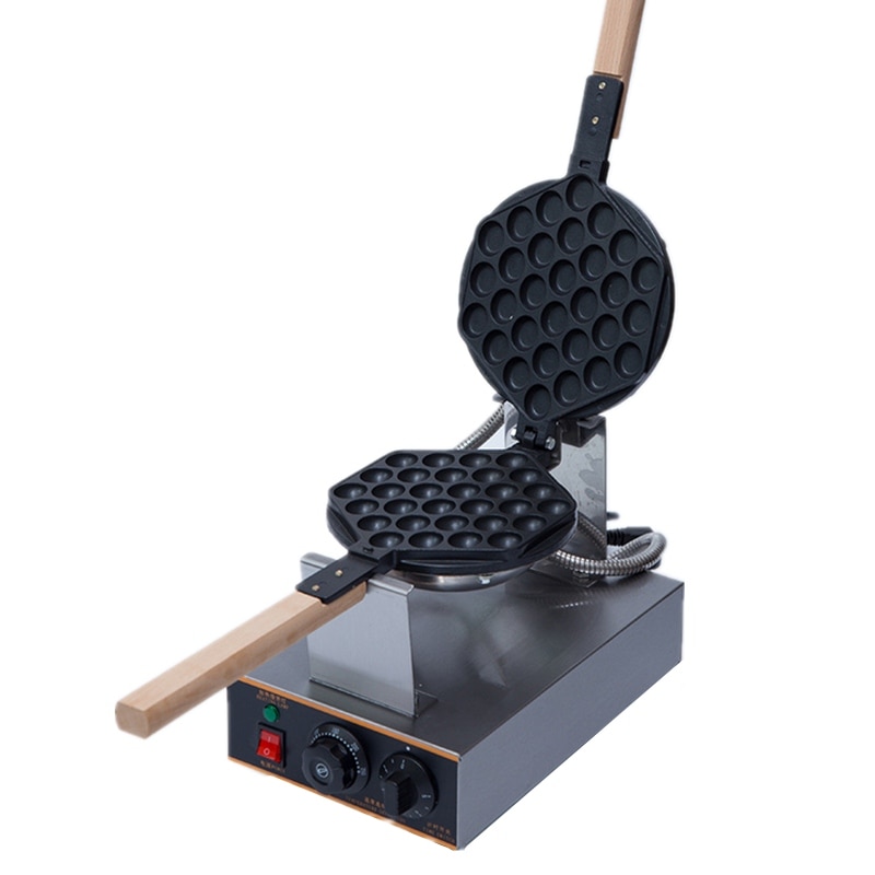 Máquina para hacer hojaldre de hierro Waffle de huevo china, eléctrica comercial, horno de masa semiesférica 220V/110V disponible