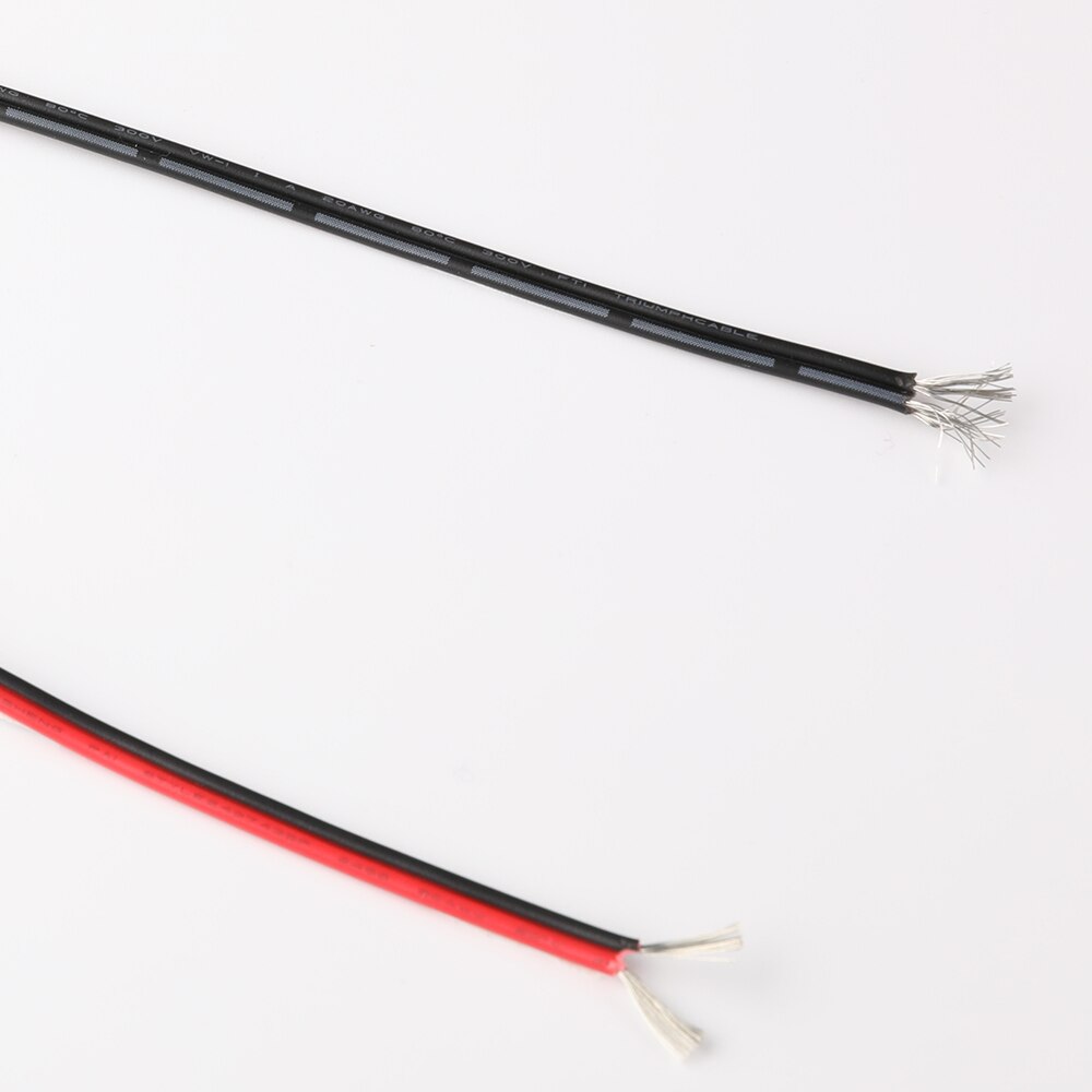 Originele Kabels Gauge Awg Silicone Rubber Zachte Draad Kabel Rode En Zwarte Flexibele 12 14 16 18 20 26 28 30AWG Elektrische Draad