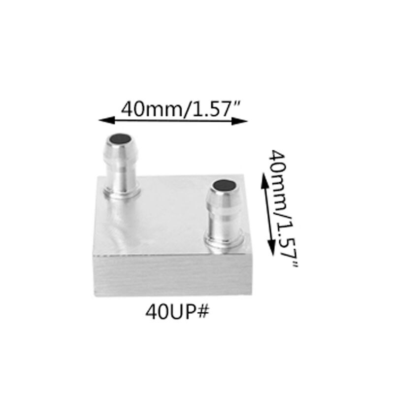 Primary Aluminum Water Cooling Block Heat Sink System For PC Laptop CPU: Green