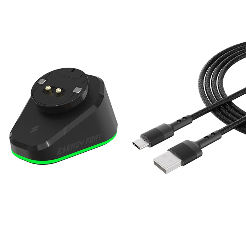 Station de recharge de souris sans fil avec lumière RGB, pour Razer/Logitech G502 lightspeed Razer DeathAdder V2 Naga Pro Viper: Normal Cable
