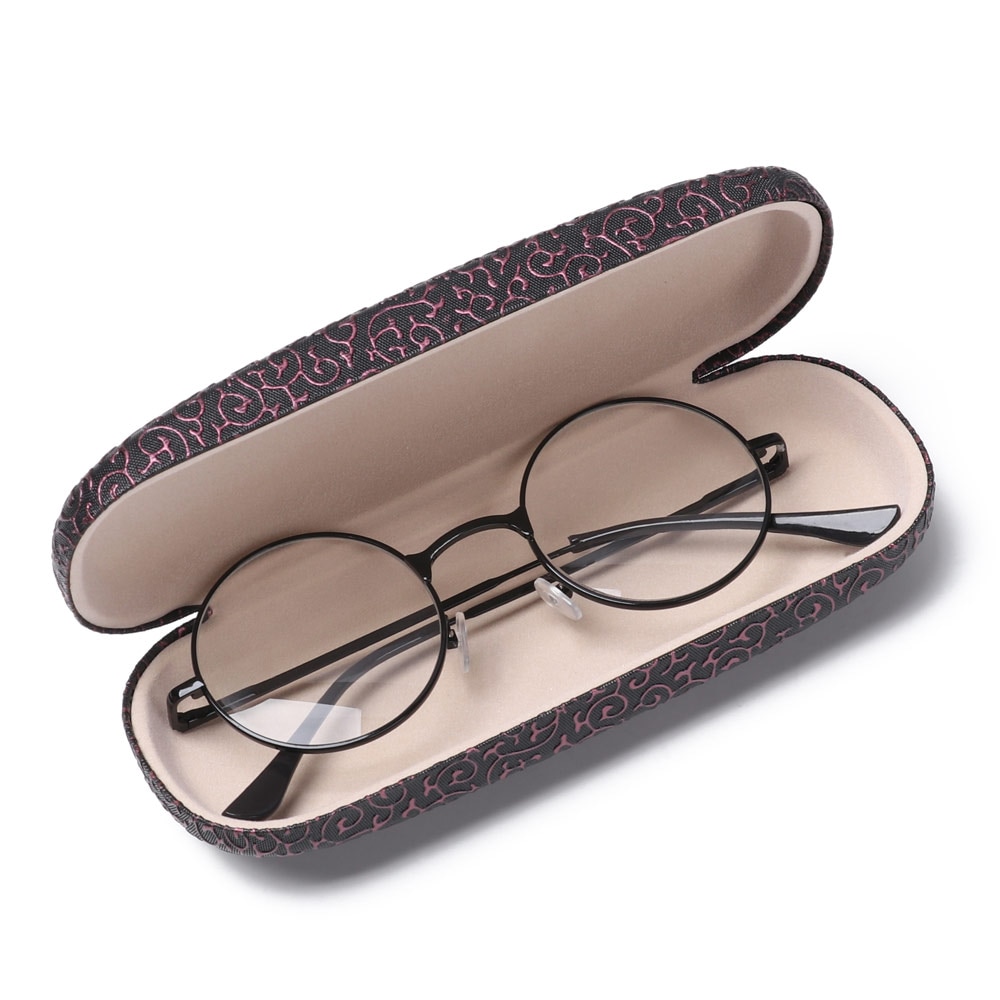 Unisex Lederen Brillenkoker Harde Frame Brillen Protector Draagbare Leesbril Zonnebril Box Storage Case Eyewear