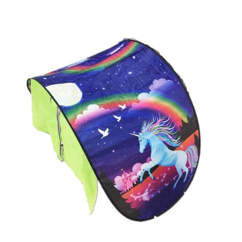 w górę namiot z łóżkiem dla dzieci niemowlę kreskówka śnieżny składany przenośny domek robić zabawy pocieszający robić spania kryty odkryty namiot kempingowy dla dzieci