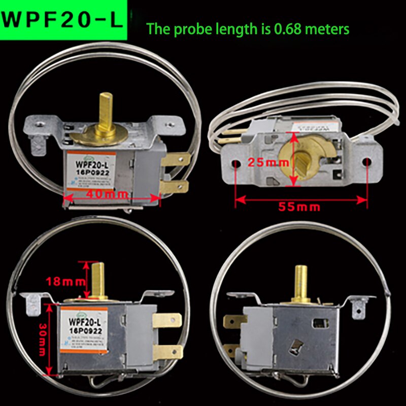1pc Refrigerator Thermostat for refrigerators, freezers, freezing appliances other accessories refrigerator 250V 0.68/0.7m