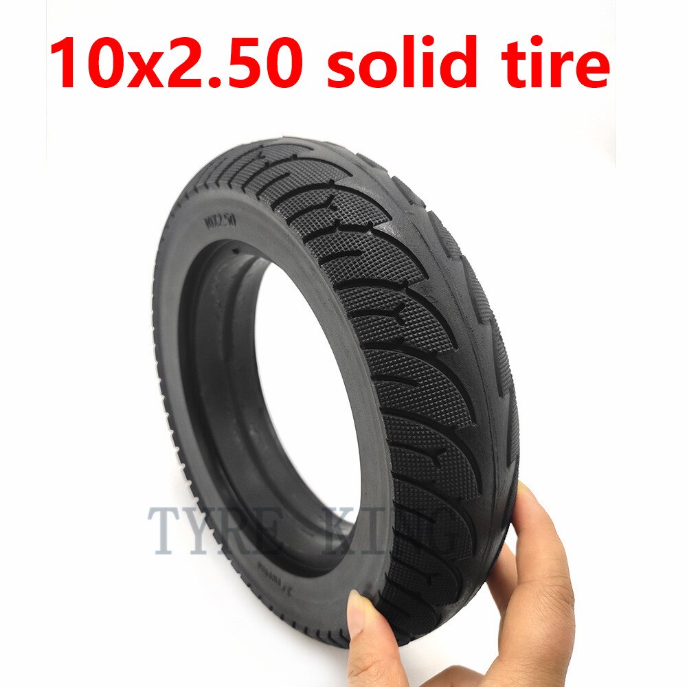 Neumático sólido 10x2,50, neumático inflable a prueba de explosiones para Scooter, Balance de conducción, bicicleta, vehículo eléctrico, neumático a prueba de pinchazos