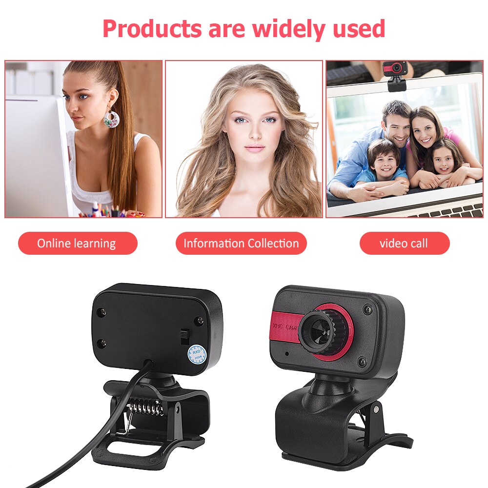 Digitale usb 50m megapixel webcam, stijlvolle draaibare camera, hd webcam met microfoon, microfoonclip voor pc, laptop, notebookcomputer