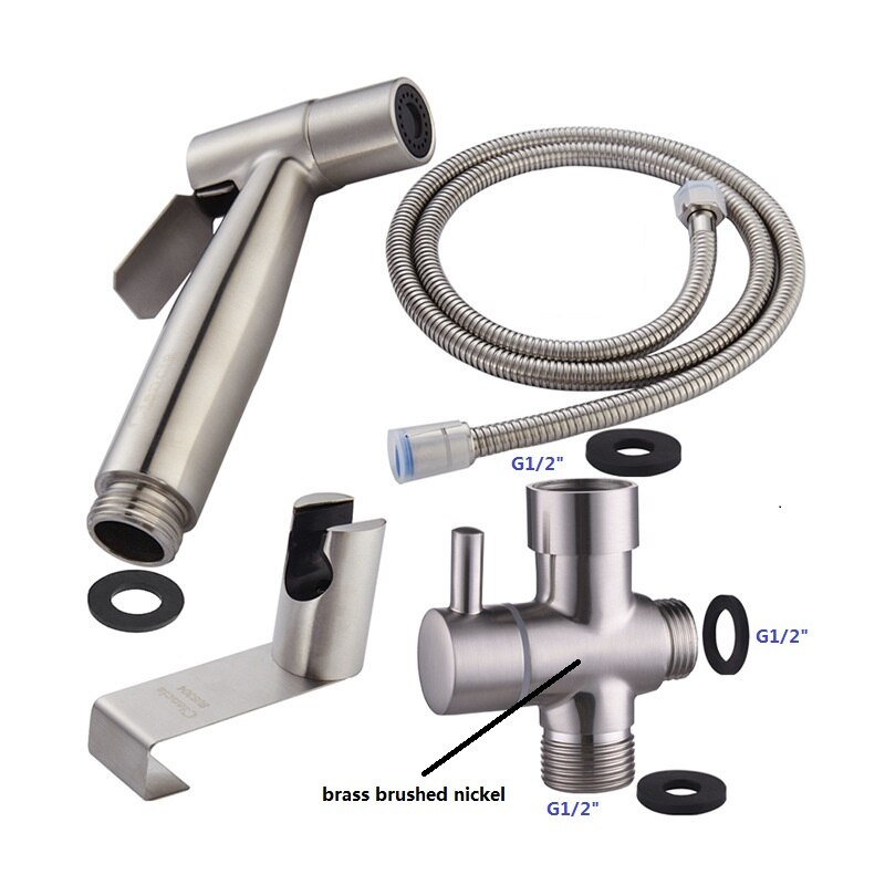 304 roestvrijstalen bidet toilet handdouche hygiënische douche wc douche bidet sproeier pistool handdouche toilet bidet: En
