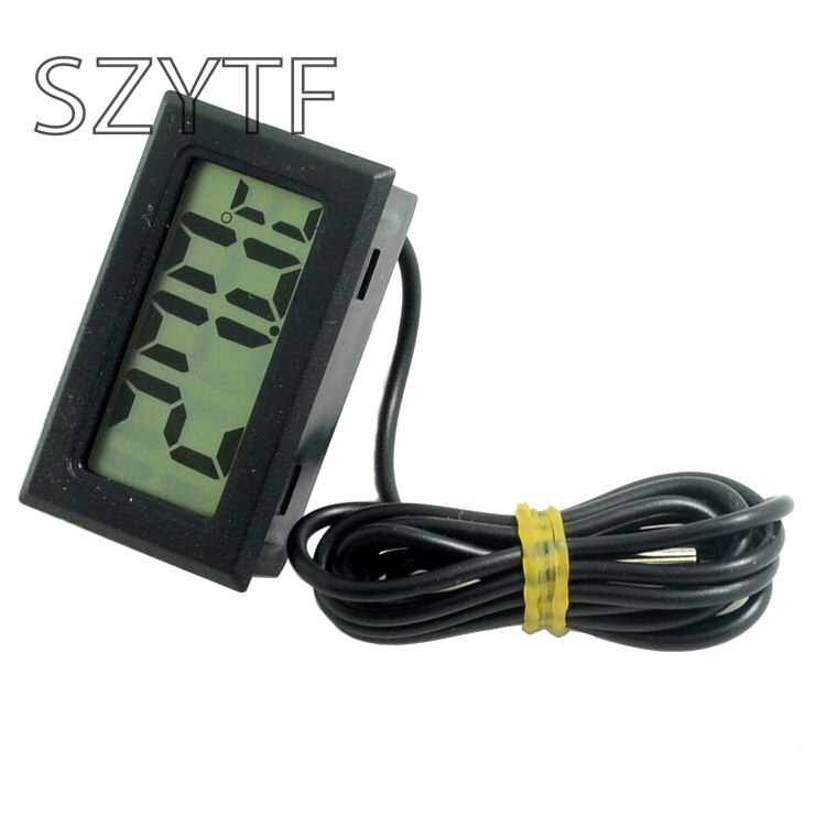 1Pc Min Lcd-scherm Digitale Thermometer Auto Koelkast Aquarium Aquarium Ingebedde Elektronische Digitale Thermometer