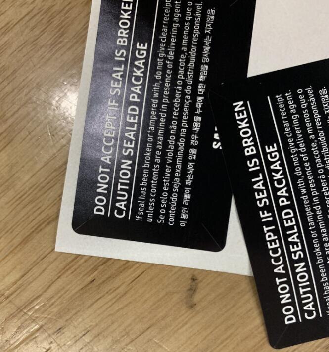 100 Stks/partij Sim-kaart Seal Label Sticker Voor Samsung Galaxy S20 S20plus S20ultra Telefoon Pakket Box Afdichtstrip